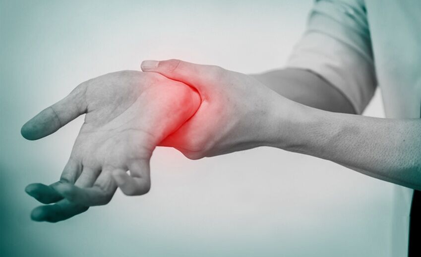 dor com artrose da articulação do punho
